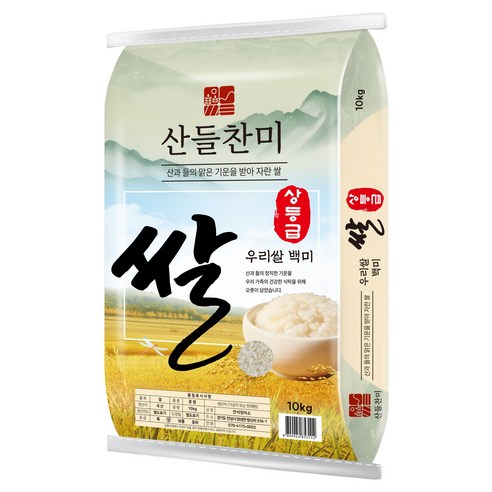 산들찬미 우리쌀 백미 상등급, 10kg, 1개, 상등급