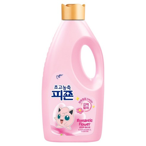 피죤 고농축 강력탈취 오리지널 섬유유연제 로맨틱 플라워 본품, 2L, 1개