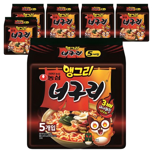 너구리 앵그리 121g, 30개
