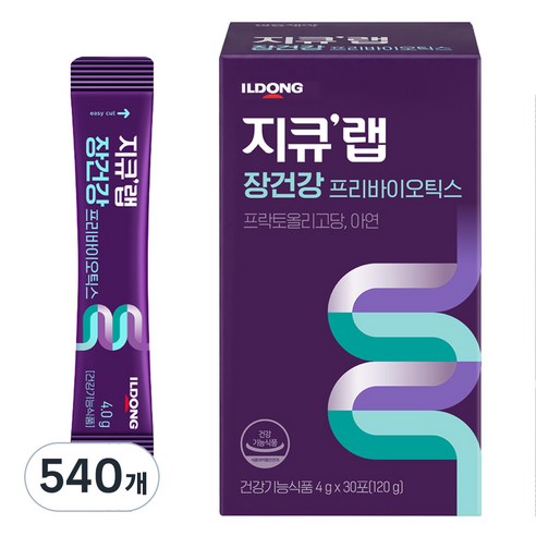 지큐랩 장건강 프리바이오틱스, 4g, 540개