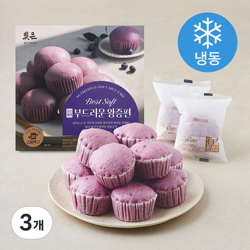 [로켓프레시] 삼립 빚은 부드러운 블루베리 왕증편 (냉동)