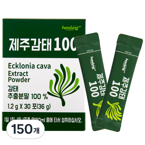 힐링 제주감태100 추출 건강 분말, 36g, 5개