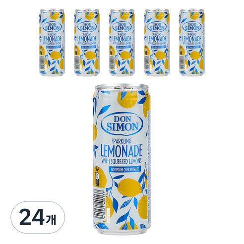 돈시몬 착즙 스파클링 레몬에이드, 330ml, 24개