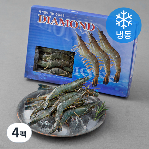 DIAMOND 홍다리 얼룩새우 30마리 (냉동)