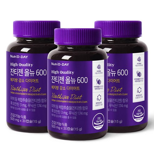 뉴트리디데이 잔티젠 올뉴 600 15g, 30정, 3개
