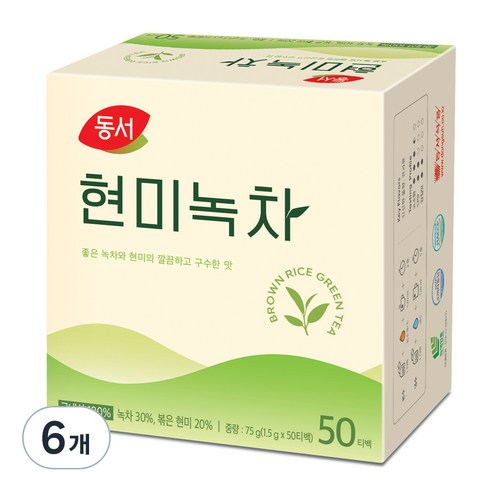 동서 현미녹차 티백