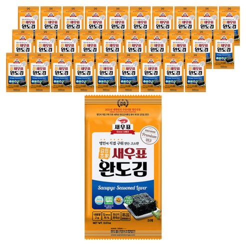 새우표 완도 도시락김, 2g, 360개