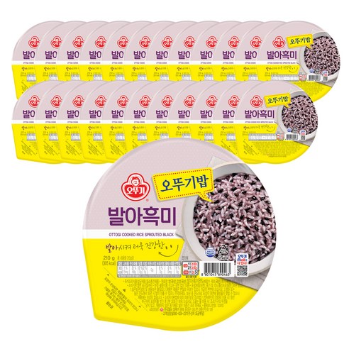 오뚜기밥 발아흑미 210g 24개, 210g, 24개