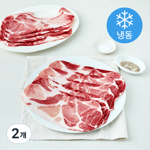 [로켓프레시] 미국산 돼지 목전지 슬라이스 구이 볶음용 3mm (냉동)