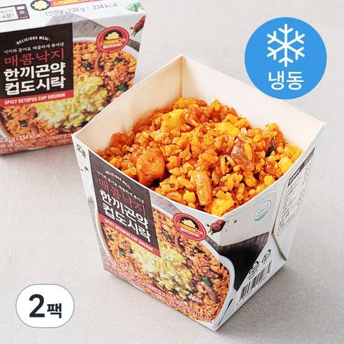 [로켓프레시] 오쿡 매콤낙지 한끼 곤약 컵도시락 (냉동)