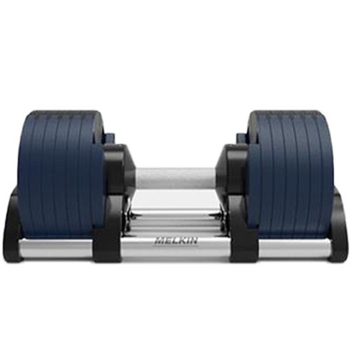 멜킨스포츠 롤튼 무게조절 덤벨 네이비블루 4kg 조절 + 거치대, 24kg, 1세트
