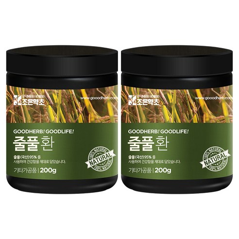 조은약초 프리미엄 줄풀환, 2개, 200g