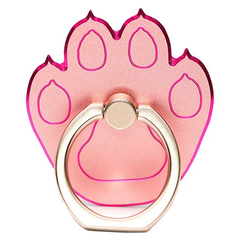 푸트로랩 메탈 곰발바닥 핑거링 거치대, 로즈골드, 1개