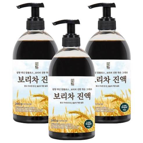 더해담 저당 보리차 진액, 290g, 3개