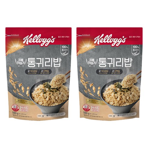 켈로그 통귀리밥, 500g, 2개