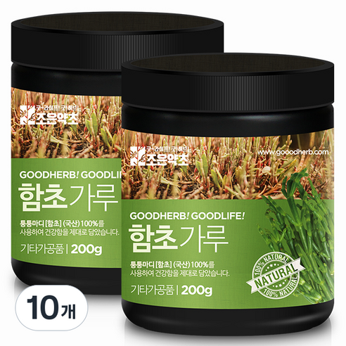 굿허브 프리미엄 함초 가루, 200g, 10개