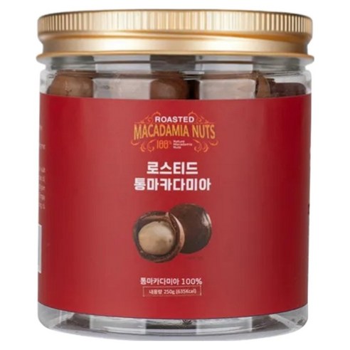 파베글라스 로스티드 통마카다미아, 1개, 250g