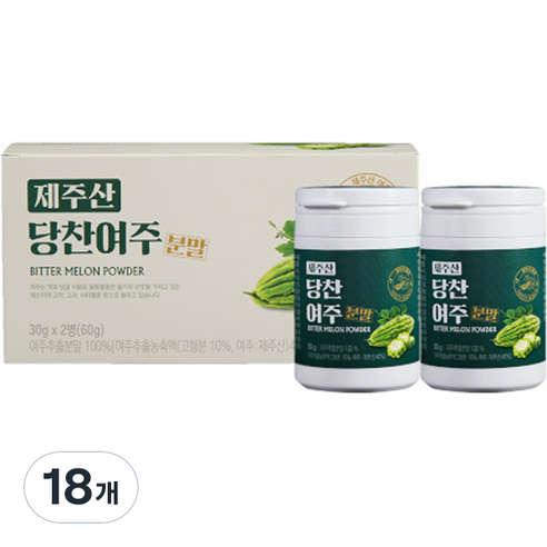 지비엠에스 제주산 당찬여주 분말, 30g, 36개