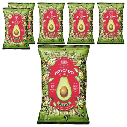 테몰 아보카도칩스 토마토 살사맛, 40g, 6개