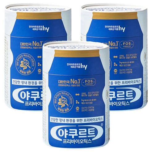 야쿠르트 에치와이 프리바이오틱스 30p, 120g, 3개
