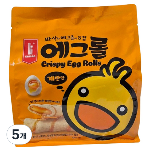 kaman 크리스피 에그롤 계란맛 쿠키과자