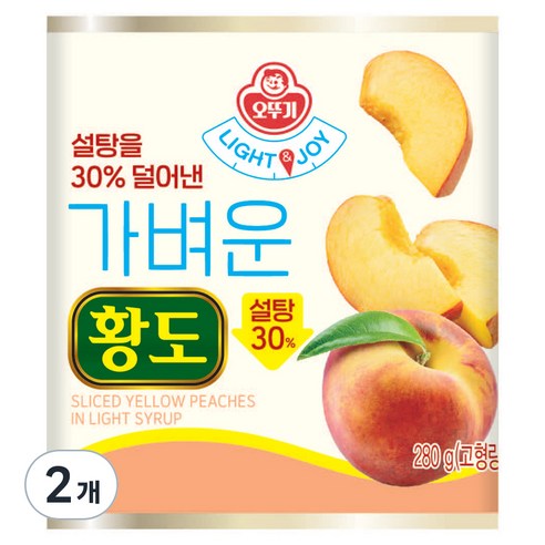 오뚜기 LIGHT 앤 JOY 가벼운 황도