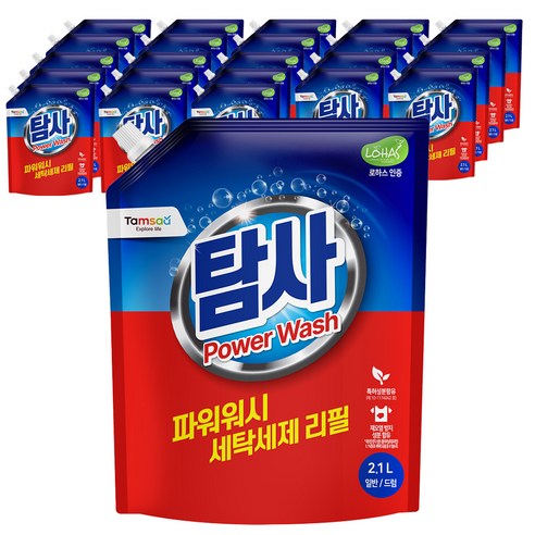 탐사 파워워시 세탁세제, 2.1L, 24개