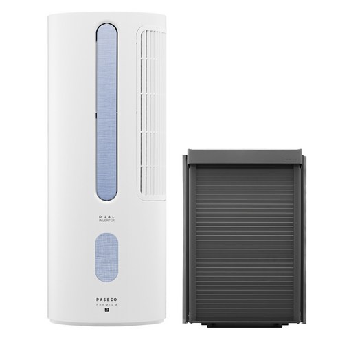 파세코 25년형 21.1㎡(6.4평) 프리미엄2 창문형에어컨 블루 PWA-3500PB 방문설치, PWA-3500PB(프리미엄블루), 기본+이지핏 추가키트56cm