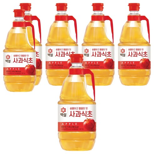 사과식초, 1.8L, 6개