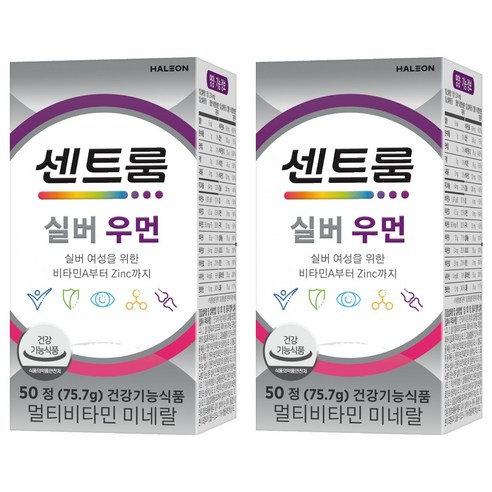센트룸 실버 우먼 멀티비타민 미네랄 75.7g, 50정, 75.7g, 없음, 2개
