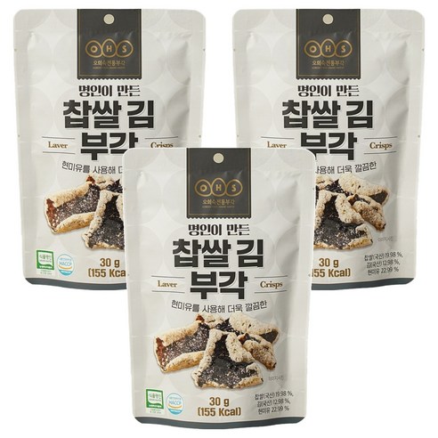 오희숙전통부각 찹쌀 김 부각