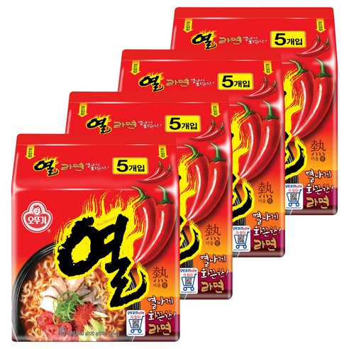 오뚜기 열라면 120g, 20개