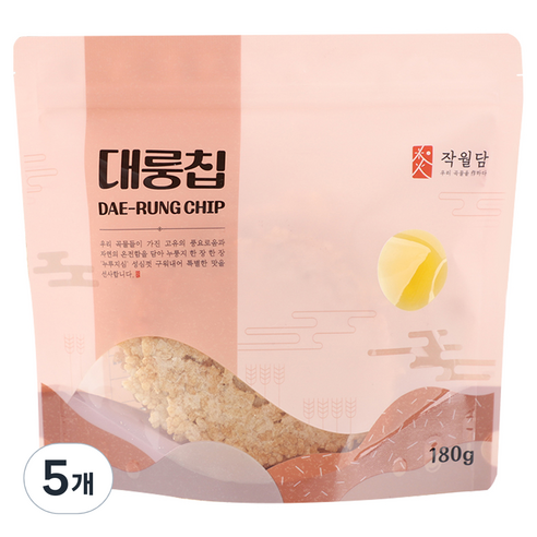 작월담 현미누룽지, 180g, 5개
