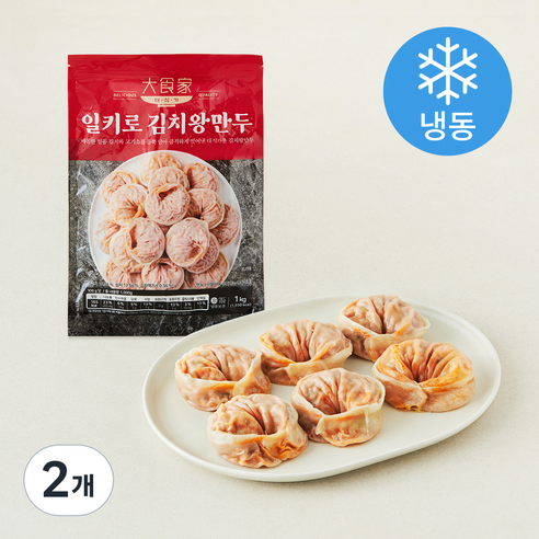 [로켓프레시] 대식가 일키로 김치왕만두 (냉동)