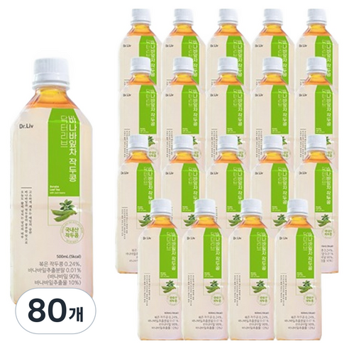 닥터리브 바나바잎차 작두콩, 80개, 500ml