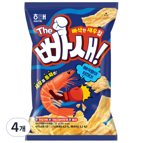 해태제과 THE 빠새 새우스낵