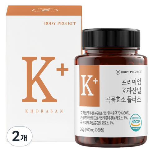 바디프로젝트 프리미엄 호라산밀 곡물효소 플러스 36g