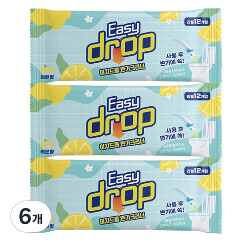 이지드롭 일회용 변기크리너 리필 대용량
