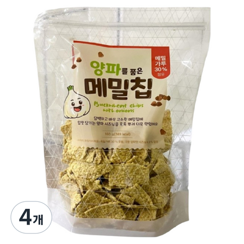 양파를 품은 메밀칩, 160g, 4개