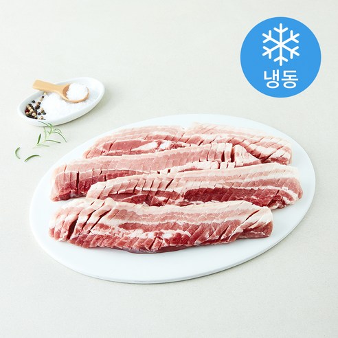 [로켓프레시] 칼집 넣은 두툼한 암퇘지 오겹살 (냉동)