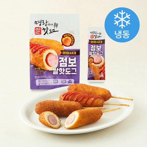 [로켓프레시] 명랑시대쌀핫도그 점보 쌀 핫도그 (냉동)