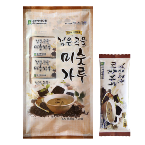 햇싹원 검은곡물 미숫가루 스틱, 800g, 4세트