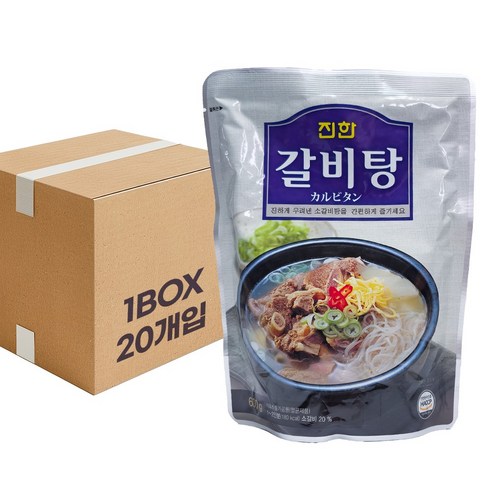 동스파파 소갈비의 참맛 진한 갈비탕 완조리식품 진한갈비탕 20개 1박스