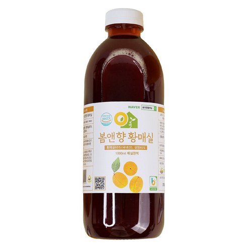 하동 지리산 3년숙성 매실액기스 매실액, 1L, 2개