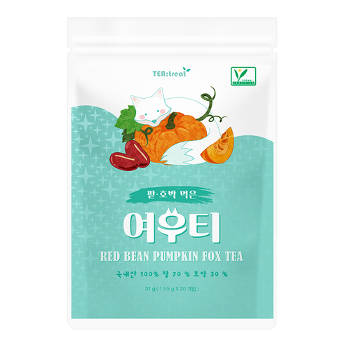 티트리트 여우티 호박팥차 티백