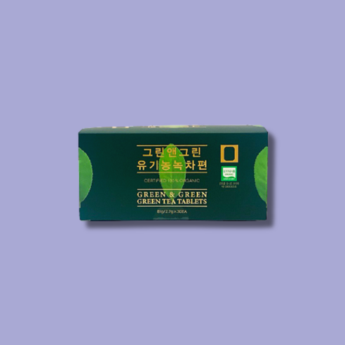 세모 그린앤그린 편녹차 녹차편 (81g,30포)