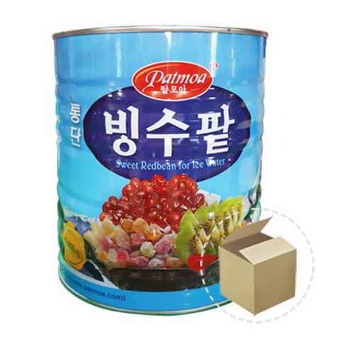 팥모아 통단 빙수팥 3kg 1박스 (6개)