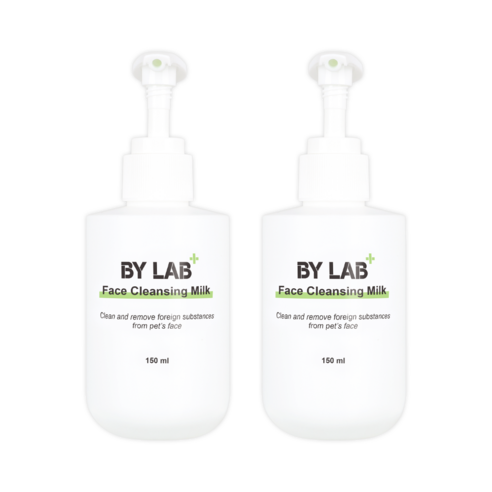 바이랩 페이스 클렌징 밀크 강아지 얼굴샴푸 눈물자국 눈곱 세안 세정제, 2세트, 150ml