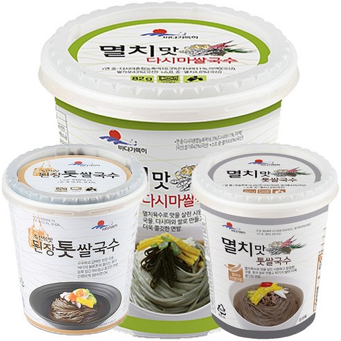 완도바다가득히 완도쌀국수 3종 12개 세트 멸치맛 톳쌀국수 다시마쌀국수 된장톳쌀국수