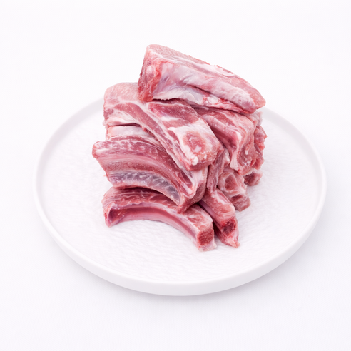 [옥례관] 국내산 1등급 돼지 등갈비 찜 구이용, 3개, 1kg